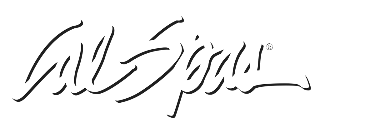 Calspas White logo hot tubs spas for sale Burnsville